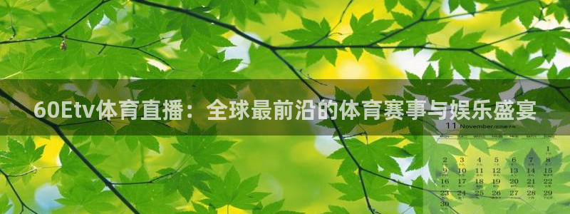 鲸鱼体育赛事直播：60Etv体育直播：全球最前沿的体育赛事与娱乐盛宴